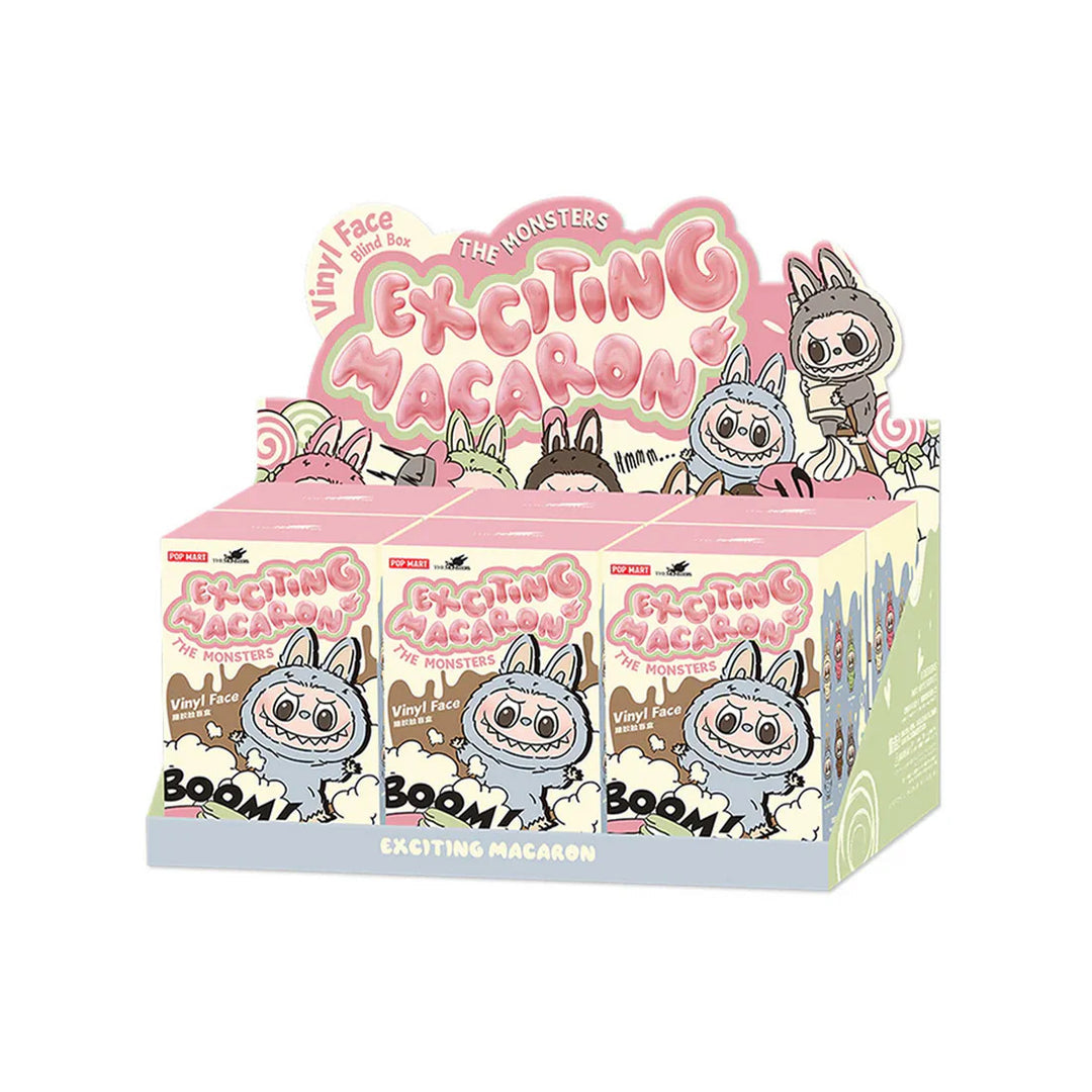 Pop Mart Labubu 1.0 : The Monsters Exciting Macaron Vinyl Face Sealed Case