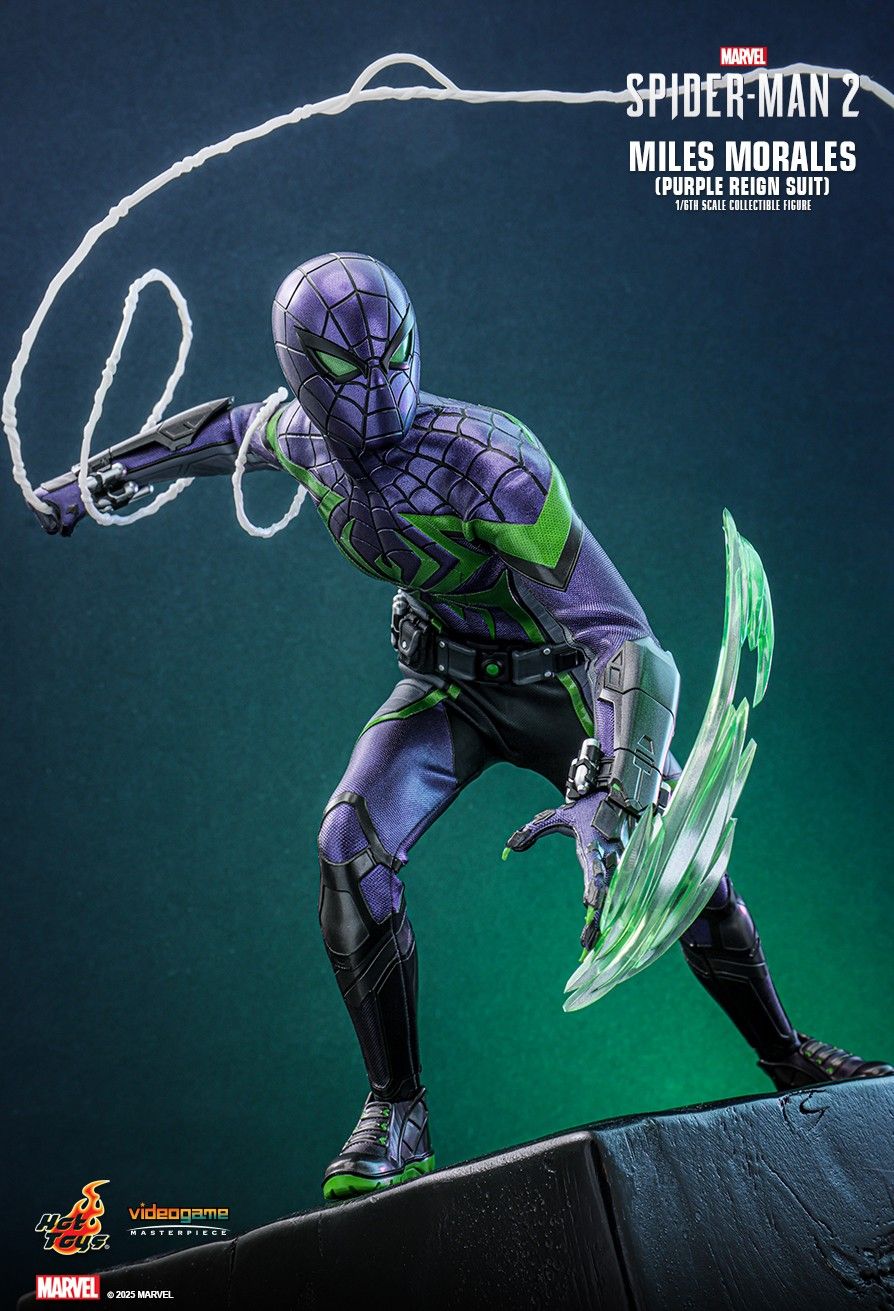 Hot Toys - VGM68 - Marvel's Spider-Man 2: Miles Morales (Purple Reign Suit) Limited Edition (Hot Toys Exclusive) - 1/6 Scale Collectible Figure