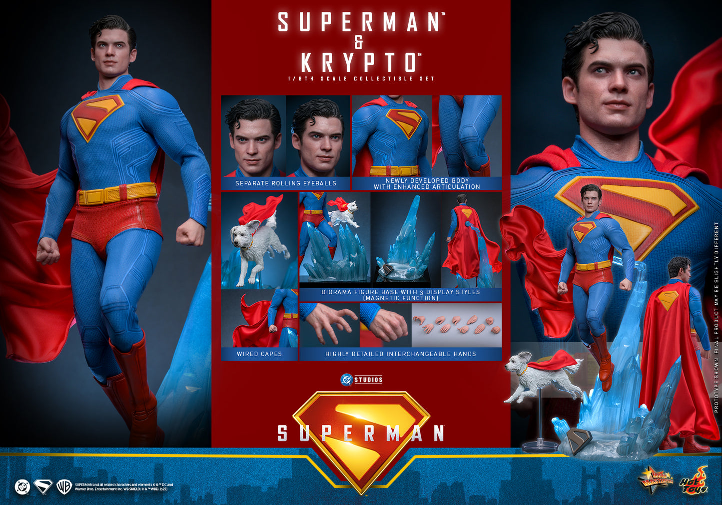 (Preorder) Hot Toys MMS812 Superman™ & Krypto™ 1/6th Scale Collectible Set