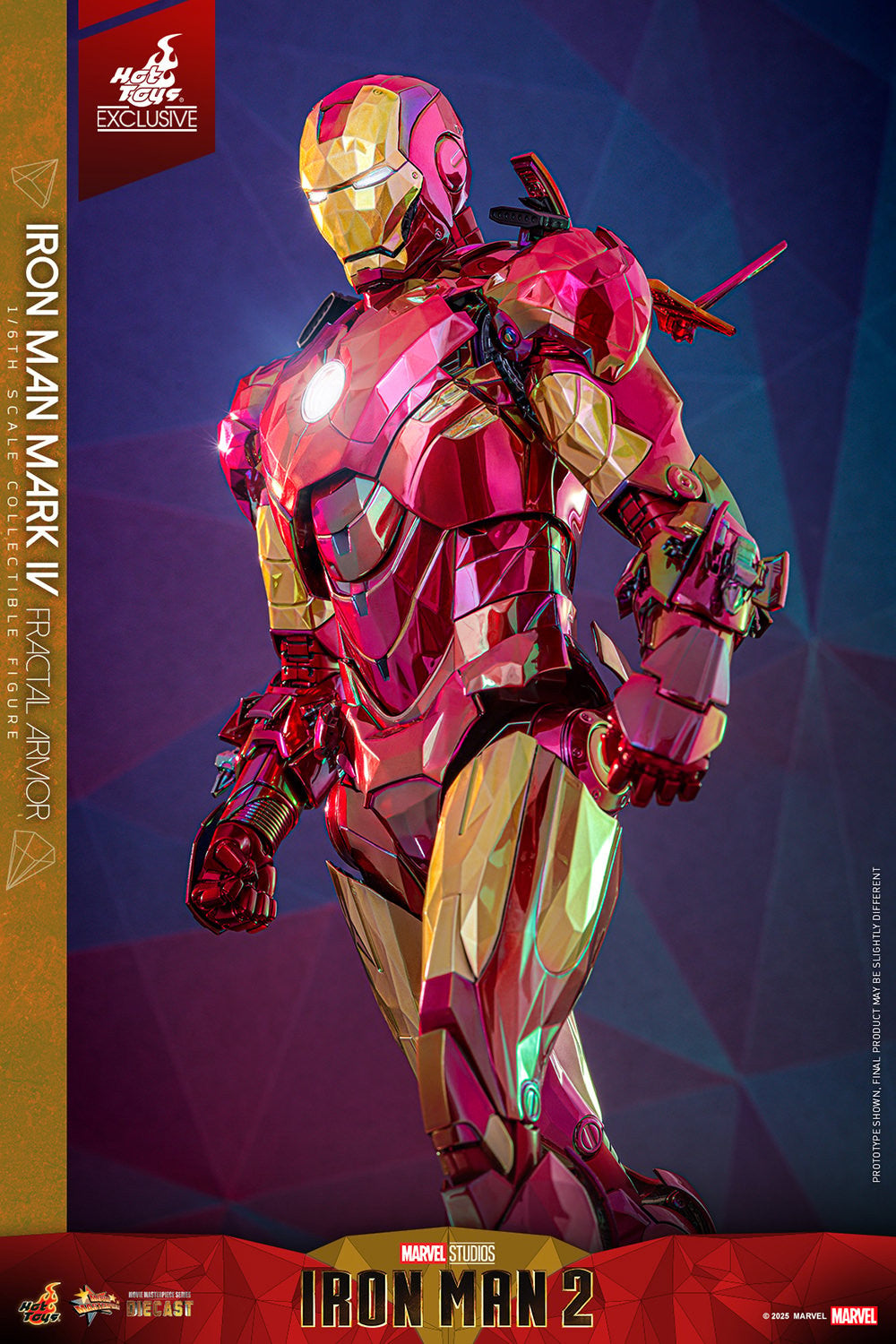 Hot Toys - MMS792 - Iron Man 2: Iron Man Mark IV (Fractal Armor) Limited Edition - 1/6 Scale Collectible Figure