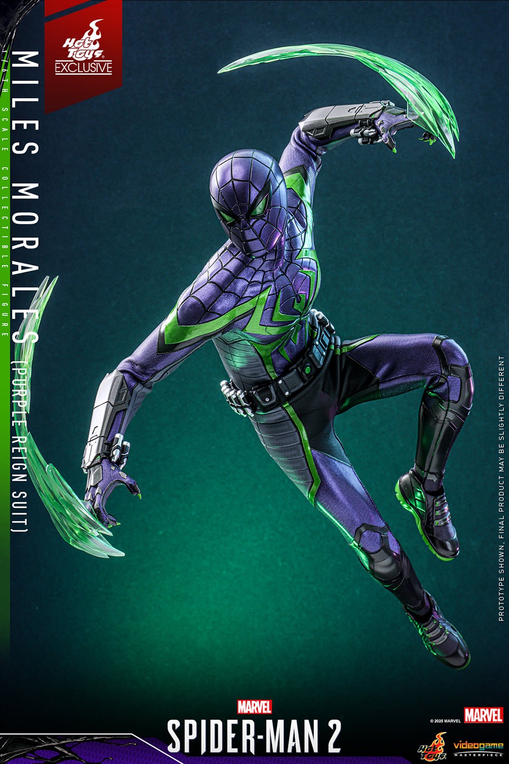 Hot Toys - VGM68 - Marvel's Spider-Man 2: Miles Morales (Purple Reign Suit) Limited Edition (Hot Toys Exclusive) - 1/6 Scale Collectible Figure