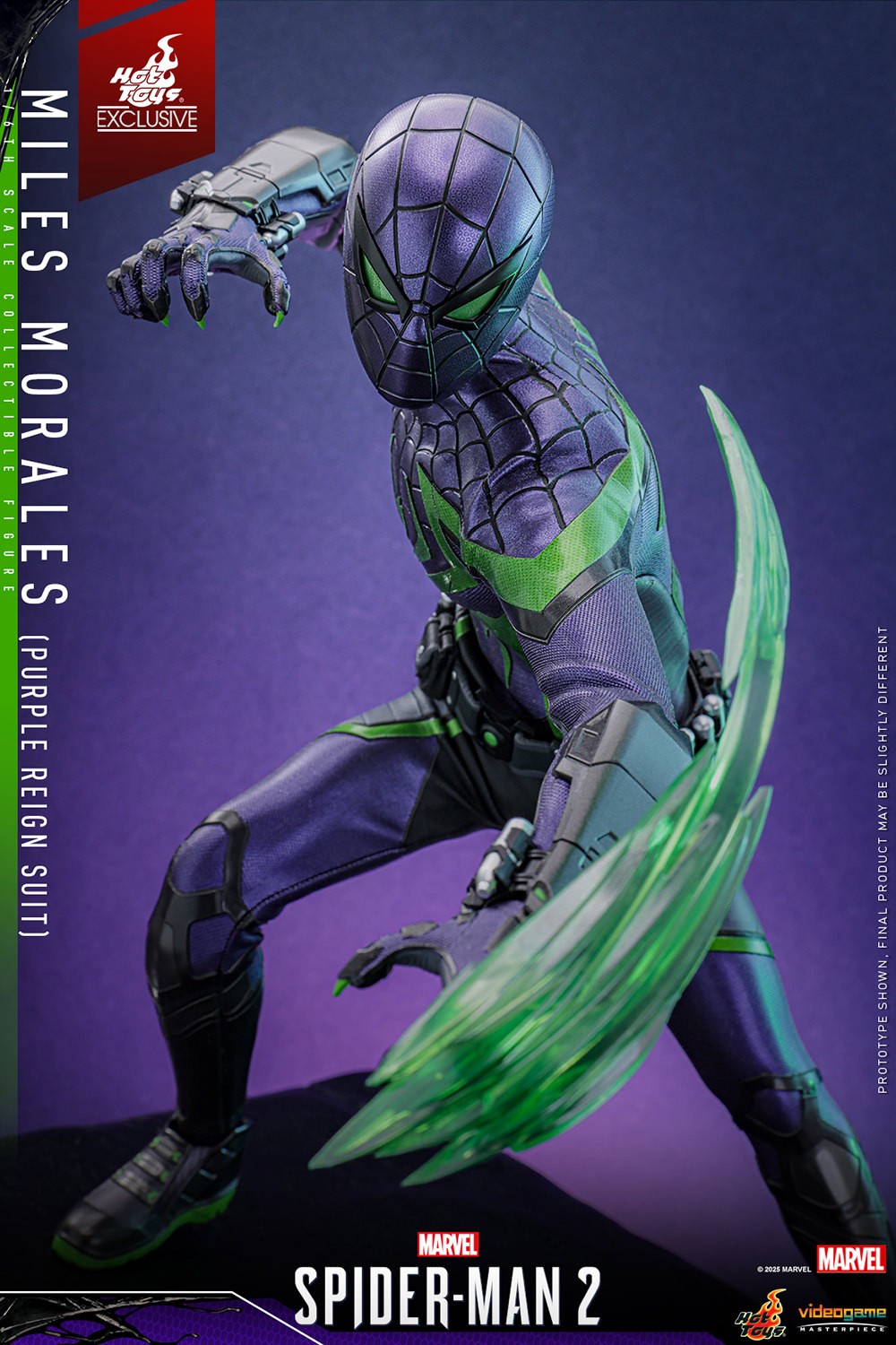 Hot Toys - VGM68 - Marvel's Spider-Man 2: Miles Morales (Purple Reign Suit) Limited Edition (Hot Toys Exclusive) - 1/6 Scale Collectible Figure