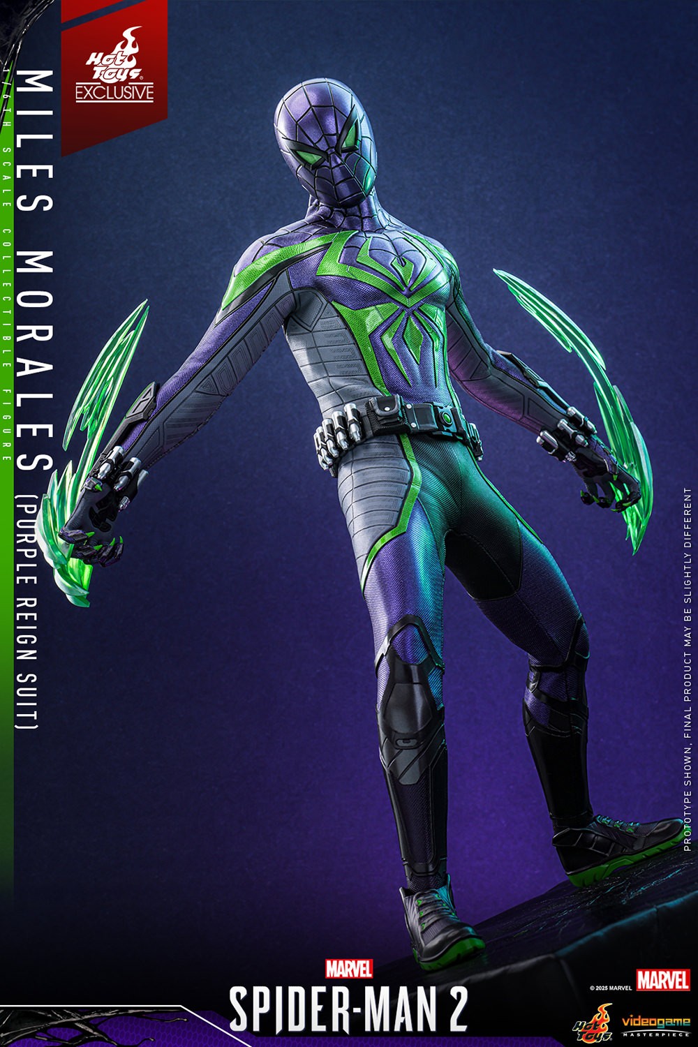 Hot Toys - VGM68 - Marvel's Spider-Man 2: Miles Morales (Purple Reign Suit) Limited Edition (Hot Toys Exclusive) - 1/6 Scale Collectible Figure