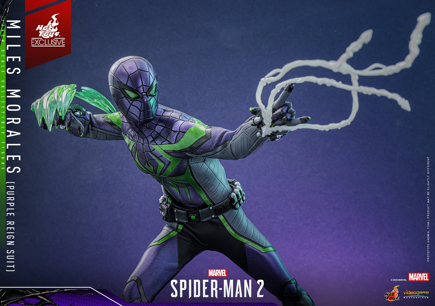Hot Toys - VGM68 - Marvel's Spider-Man 2: Miles Morales (Purple Reign Suit) Limited Edition (Hot Toys Exclusive) - 1/6 Scale Collectible Figure