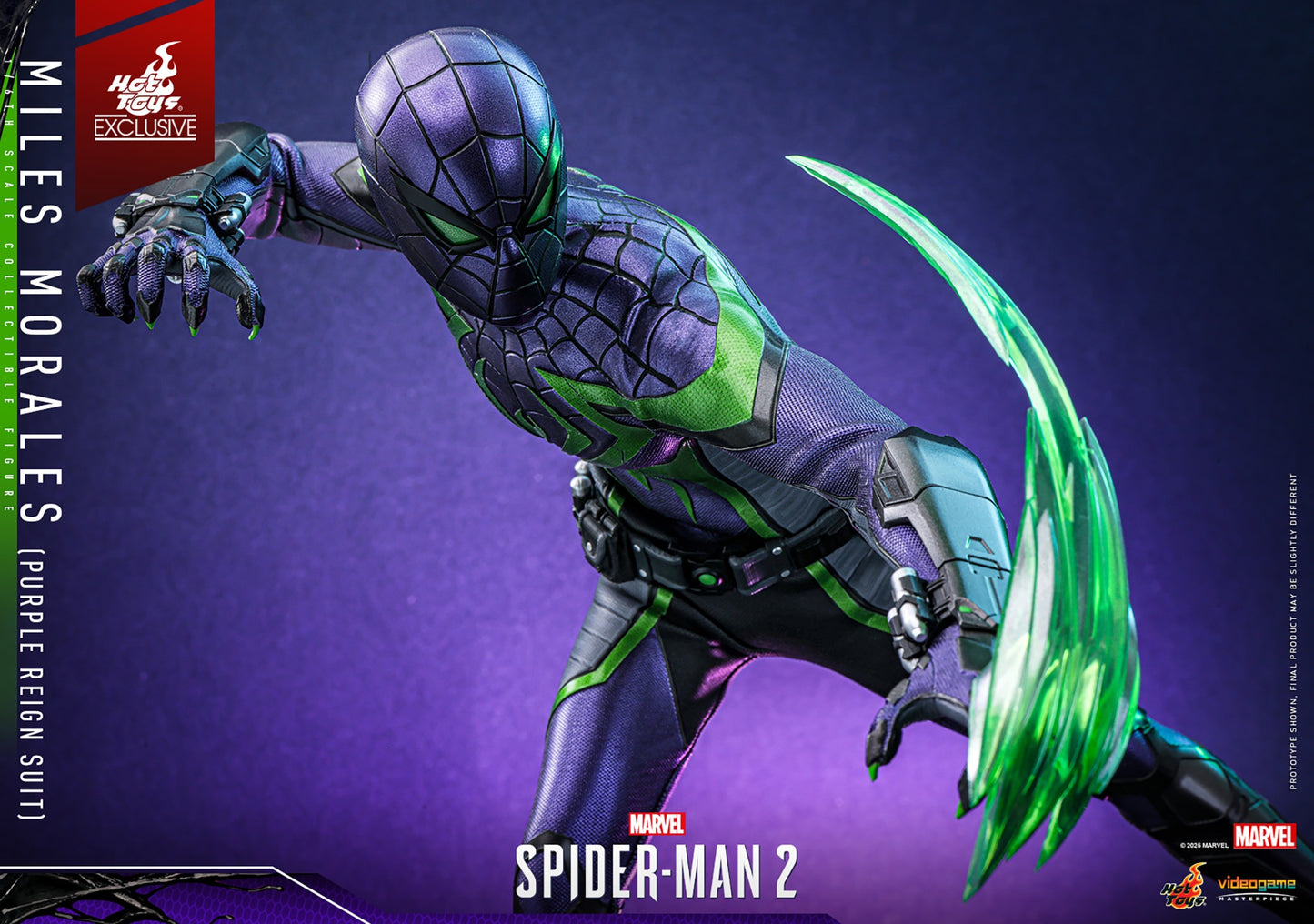 Hot Toys - VGM68 - Marvel's Spider-Man 2: Miles Morales (Purple Reign Suit) Limited Edition (Hot Toys Exclusive) - 1/6 Scale Collectible Figure