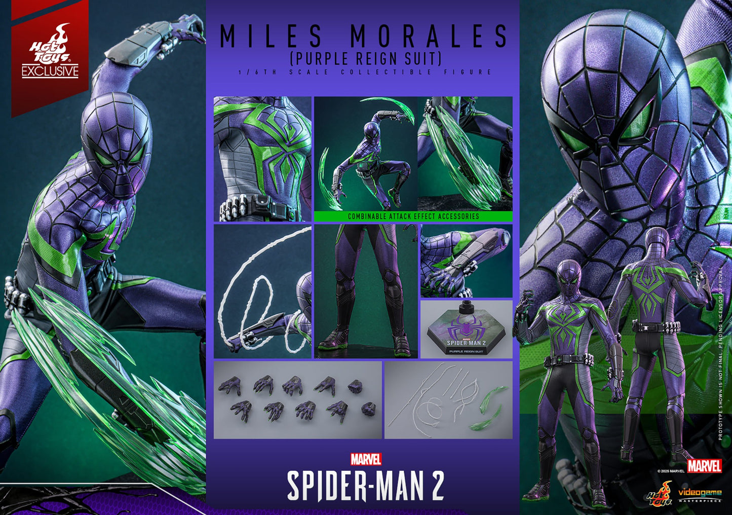 Hot Toys - VGM68 - Marvel's Spider-Man 2: Miles Morales (Purple Reign Suit) Limited Edition (Hot Toys Exclusive) - 1/6 Scale Collectible Figure