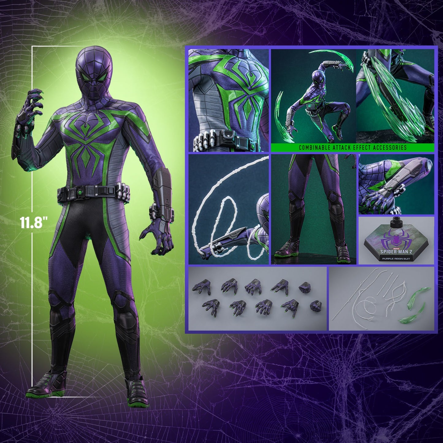 Hot Toys - VGM68 - Marvel's Spider-Man 2: Miles Morales (Purple Reign Suit) Limited Edition (Hot Toys Exclusive) - 1/6 Scale Collectible Figure