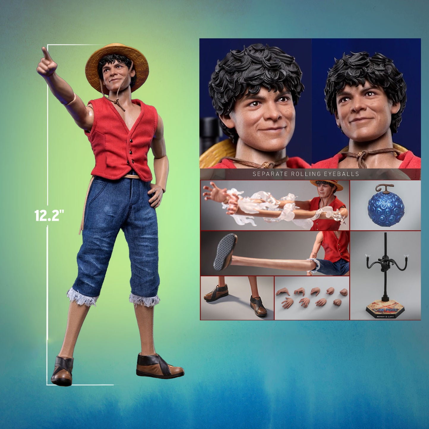 Hot Toys TMS109 One Piece : Monkey D. Luffy Collectible - 1/6th Scale Figure