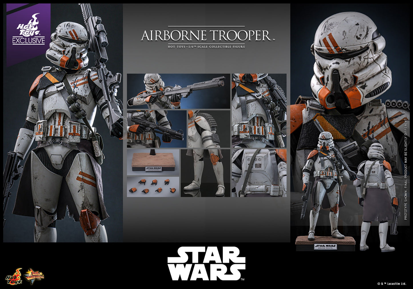 Hot Toys - MMS794 - Star Wars: Episode III Revenge of the Sith - Airborne Trooper (212th Attack Battalion) - 1/6 Scale Collectible Figure