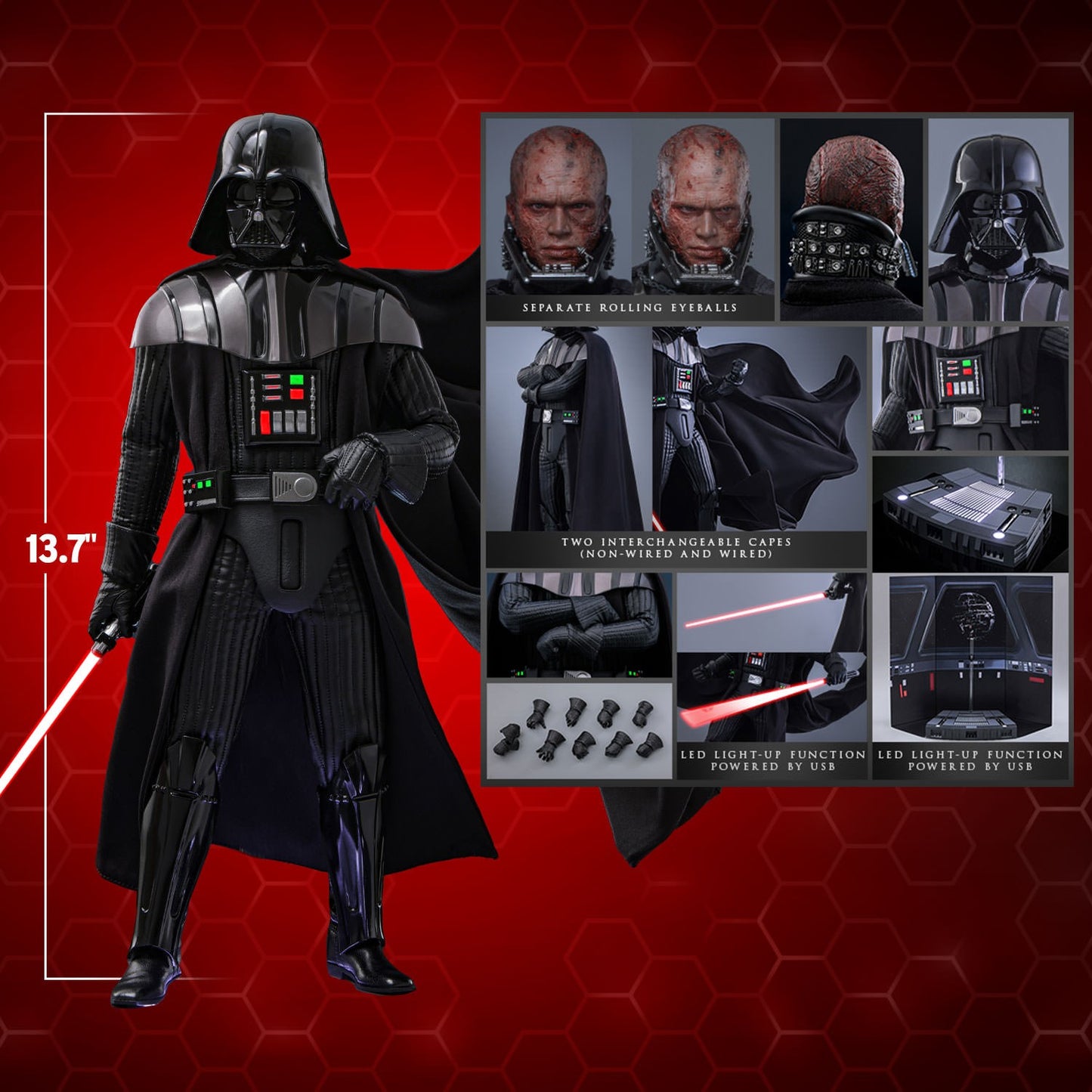 Hot Toys - MMS810 - Star Wars: Revenge of the Sith - Darth Vader (Deluxe Version) Special Edition - 1/6 Scale Collectible Figure