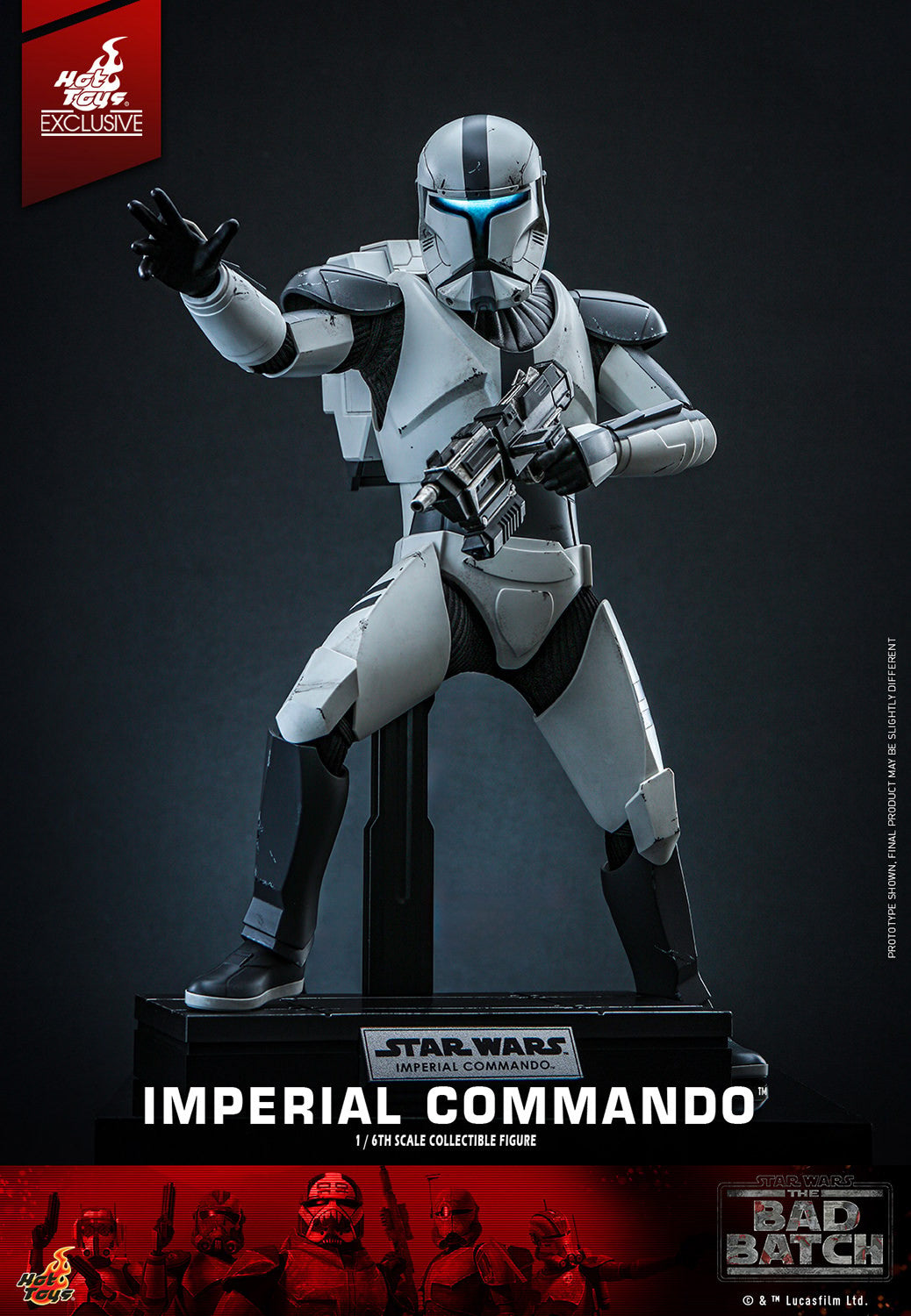 Hot Toys TMS128 Star Wars The Bad Batch Imperial Commando - 1/6 Scale Collectible Figure (Exclusive Limited Edition)