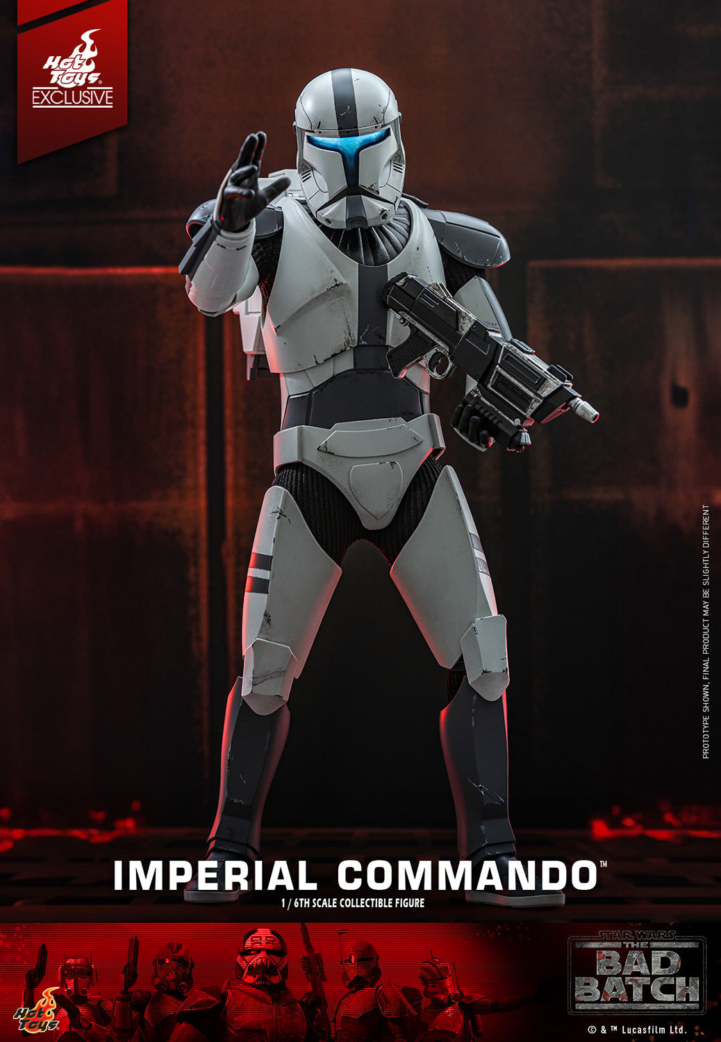 Hot Toys TMS128 Star Wars The Bad Batch Imperial Commando - 1/6 Scale Collectible Figure (Exclusive Limited Edition)
