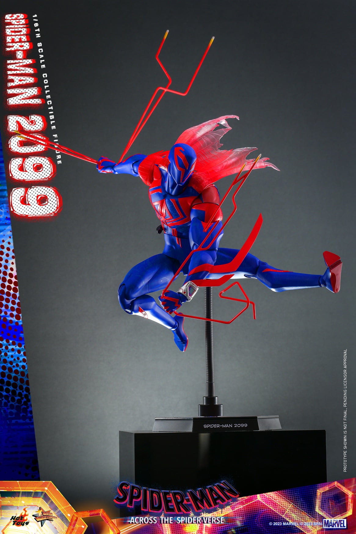 Hot Toys MMS711 Spiderman Across The Spiderverse : Spider Man 2099 - 1/6 Scale Collectible Figure