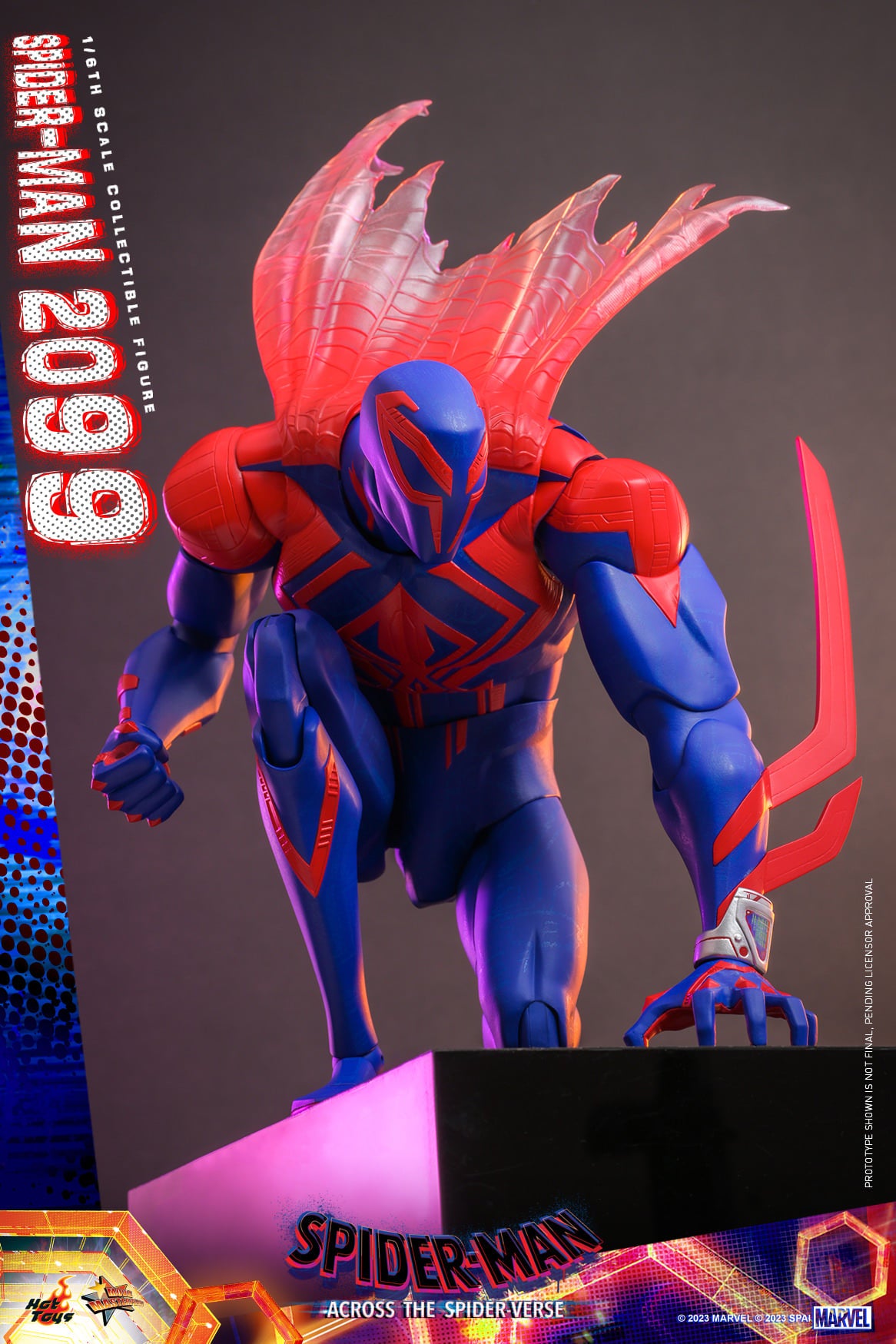 Hot Toys MMS711 Spiderman Across The Spiderverse : Spider Man 2099 - 1/6 Scale Collectible Figure