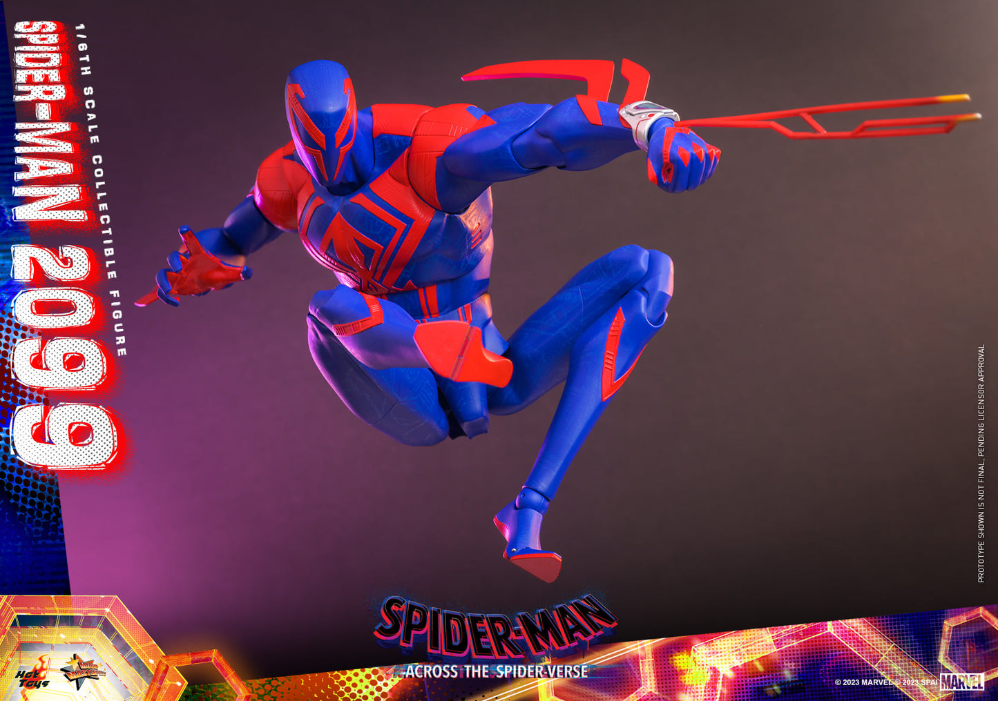 Hot Toys MMS711 Spiderman Across The Spiderverse : Spider Man 2099 - 1/6 Scale Collectible Figure