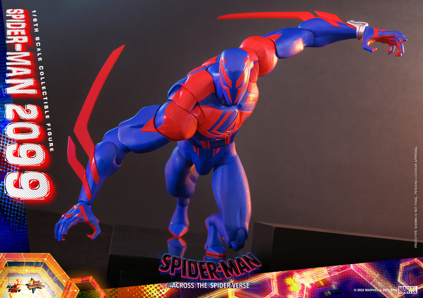 Hot Toys MMS711 Spiderman Across The Spiderverse : Spider Man 2099 - 1/6 Scale Collectible Figure