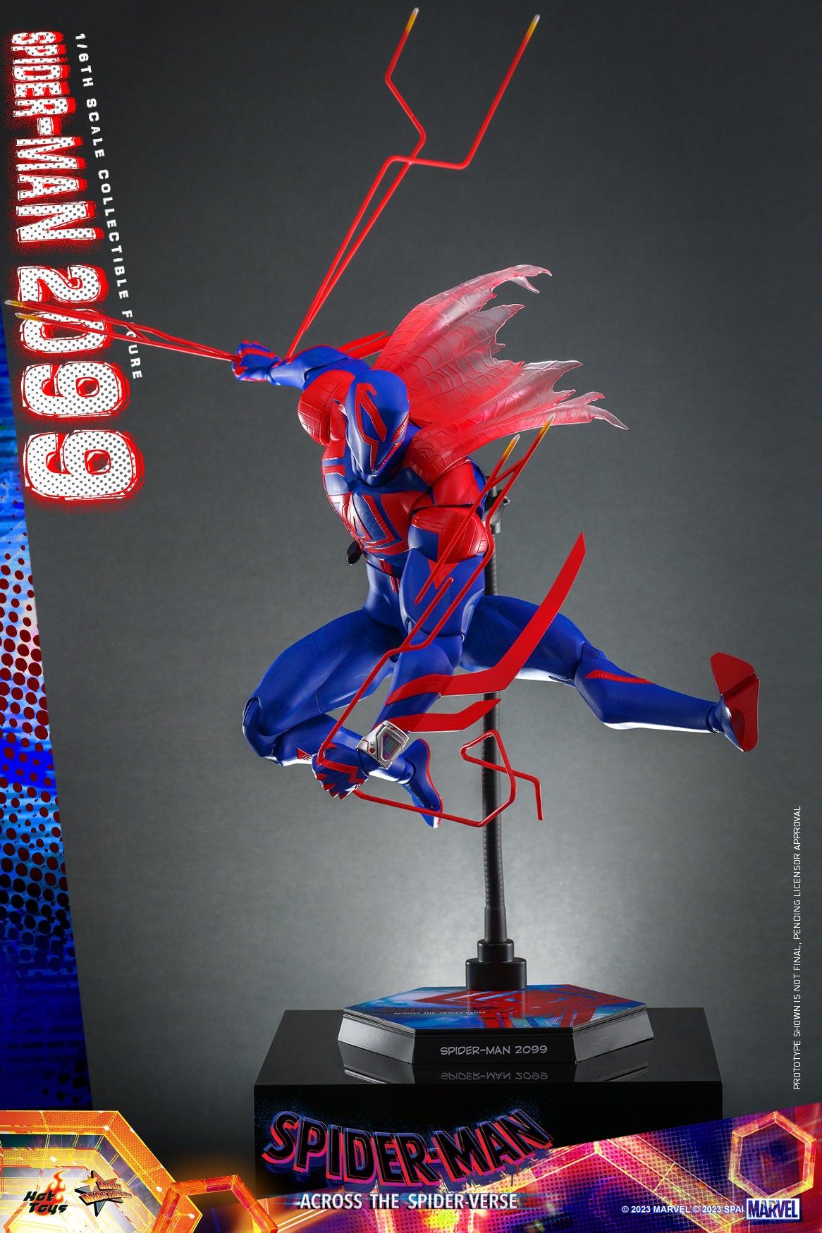 Hot Toys MMS711 Spiderman Across The Spiderverse : Spider Man 2099 - 1/6 Scale Collectible Figure