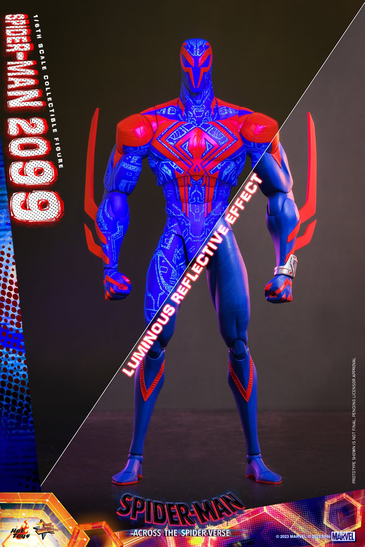 Hot Toys MMS711 Spiderman Across The Spiderverse : Spider Man 2099 - 1/6 Scale Collectible Figure