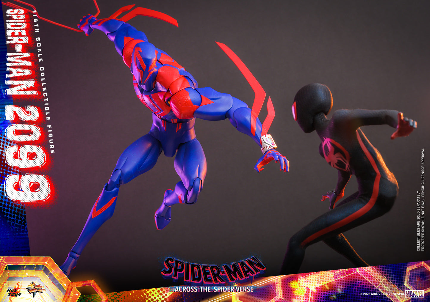 Hot Toys MMS711 Spiderman Across The Spiderverse : Spider Man 2099 - 1/6 Scale Collectible Figure