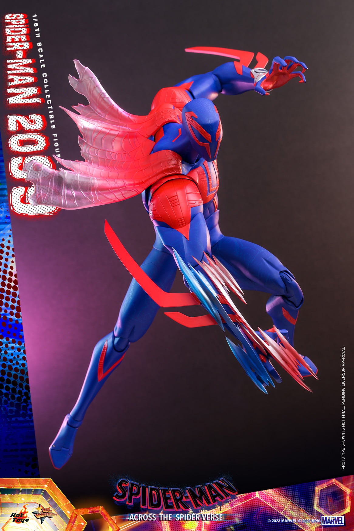 Hot Toys MMS711 Spiderman Across The Spiderverse : Spider Man 2099 - 1/6 Scale Collectible Figure