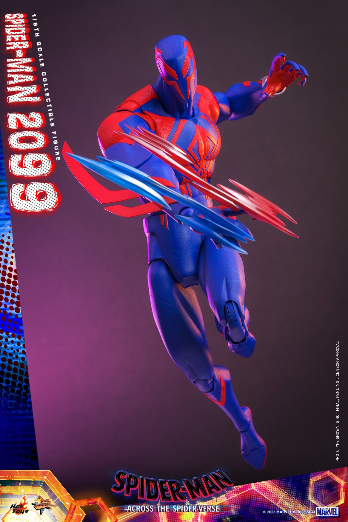 Hot Toys MMS711 Spiderman Across The Spiderverse : Spider Man 2099 - 1/6 Scale Collectible Figure