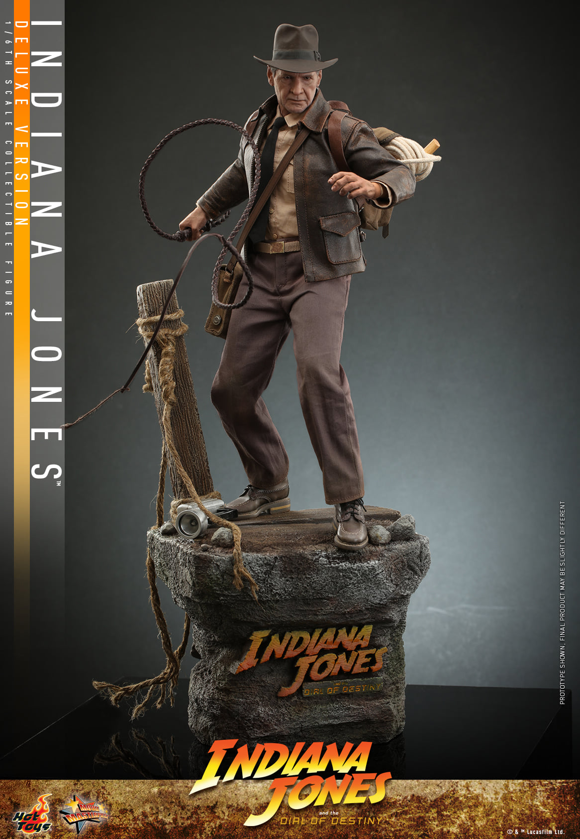 Hot Toys MMS717 Indiana Jones and the Dial of Destiny : Indiana Jones - 1/6 Scale Collectible Figure (Deluxe Version)