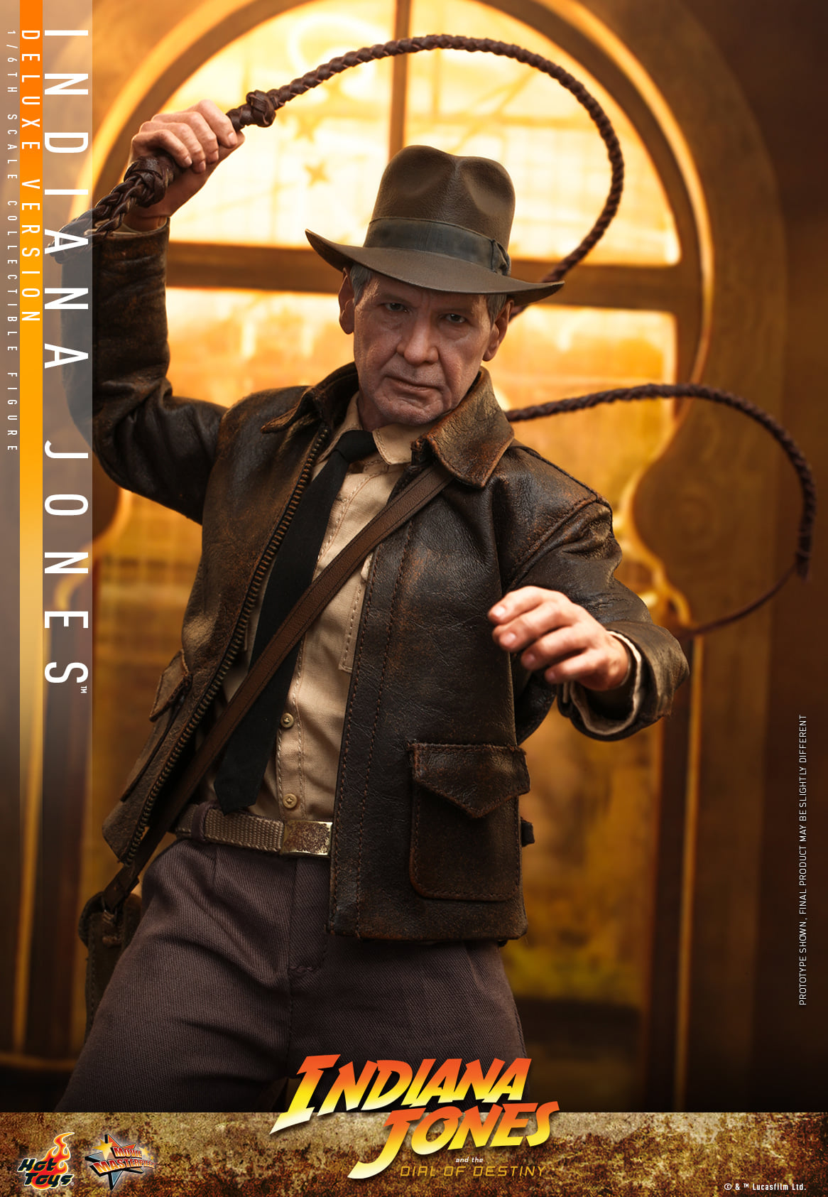 Hot Toys MMS717 Indiana Jones and the Dial of Destiny : Indiana Jones - 1/6 Scale Collectible Figure (Deluxe Version)