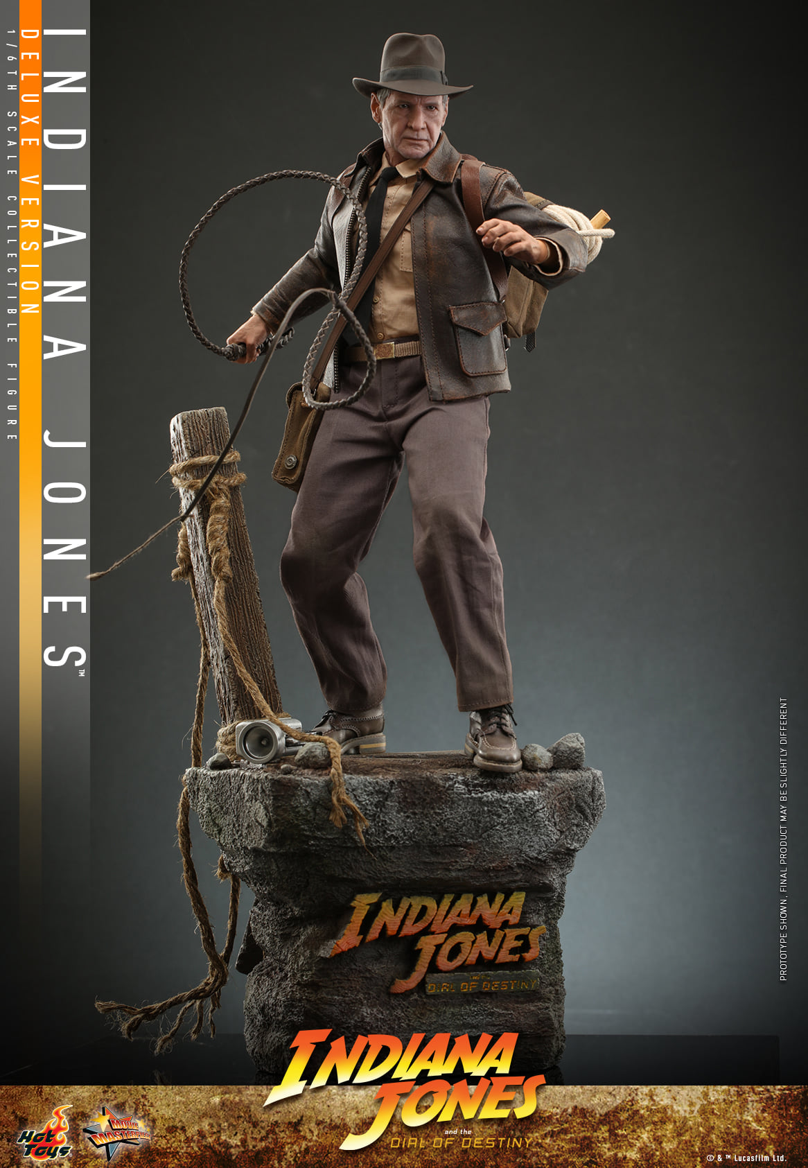 Hot Toys MMS717 Indiana Jones and the Dial of Destiny : Indiana Jones - 1/6 Scale Collectible Figure (Deluxe Version)