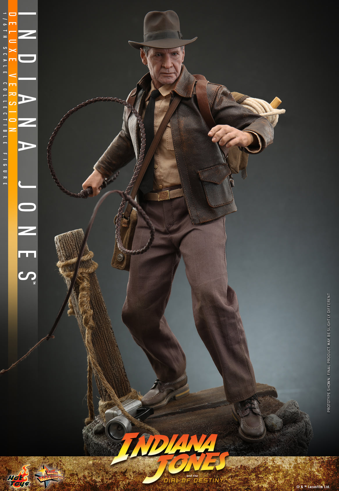 Hot Toys MMS717 Indiana Jones and the Dial of Destiny : Indiana Jones - 1/6 Scale Collectible Figure (Deluxe Version)
