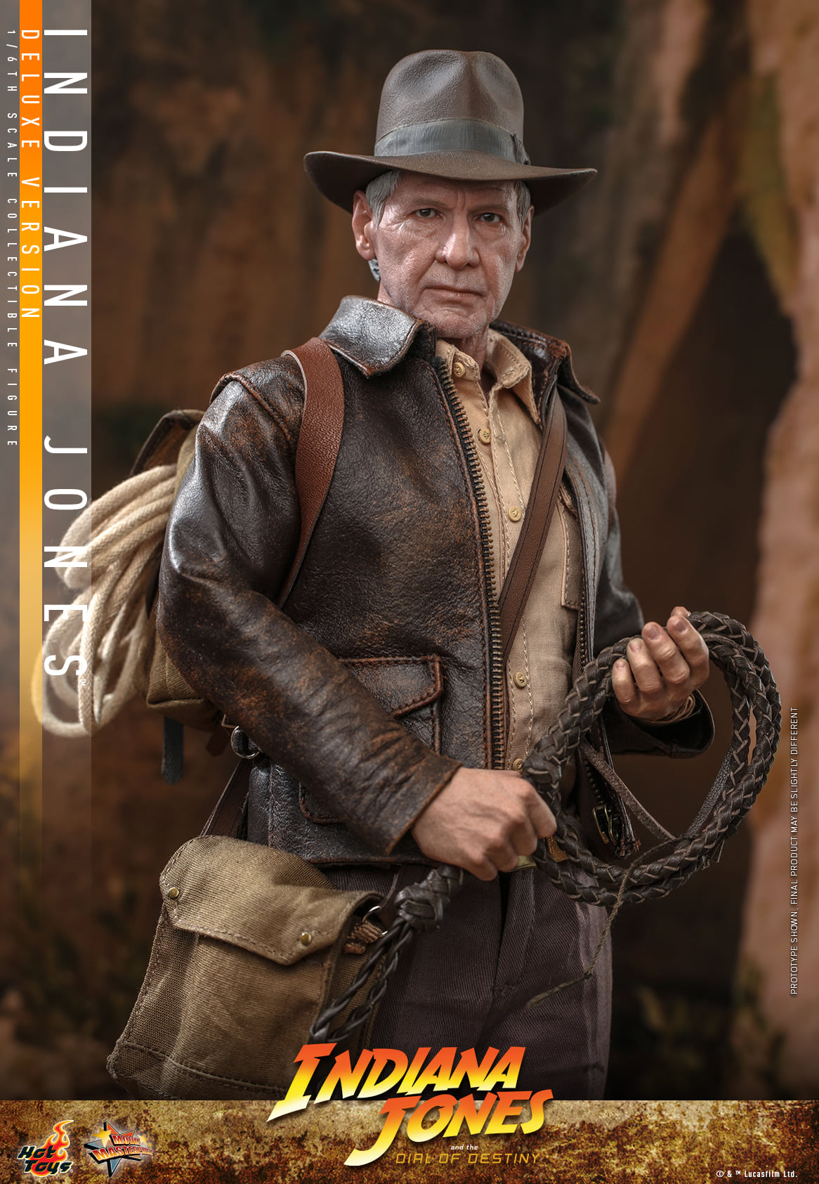 Hot Toys MMS717 Indiana Jones and the Dial of Destiny : Indiana Jones - 1/6 Scale Collectible Figure (Deluxe Version)