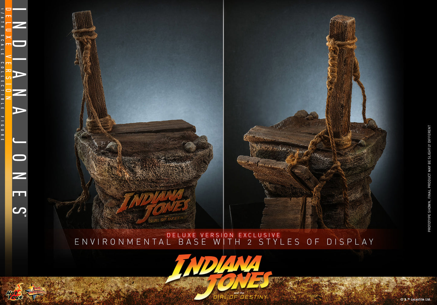 Hot Toys MMS717 Indiana Jones and the Dial of Destiny : Indiana Jones - 1/6 Scale Collectible Figure (Deluxe Version)