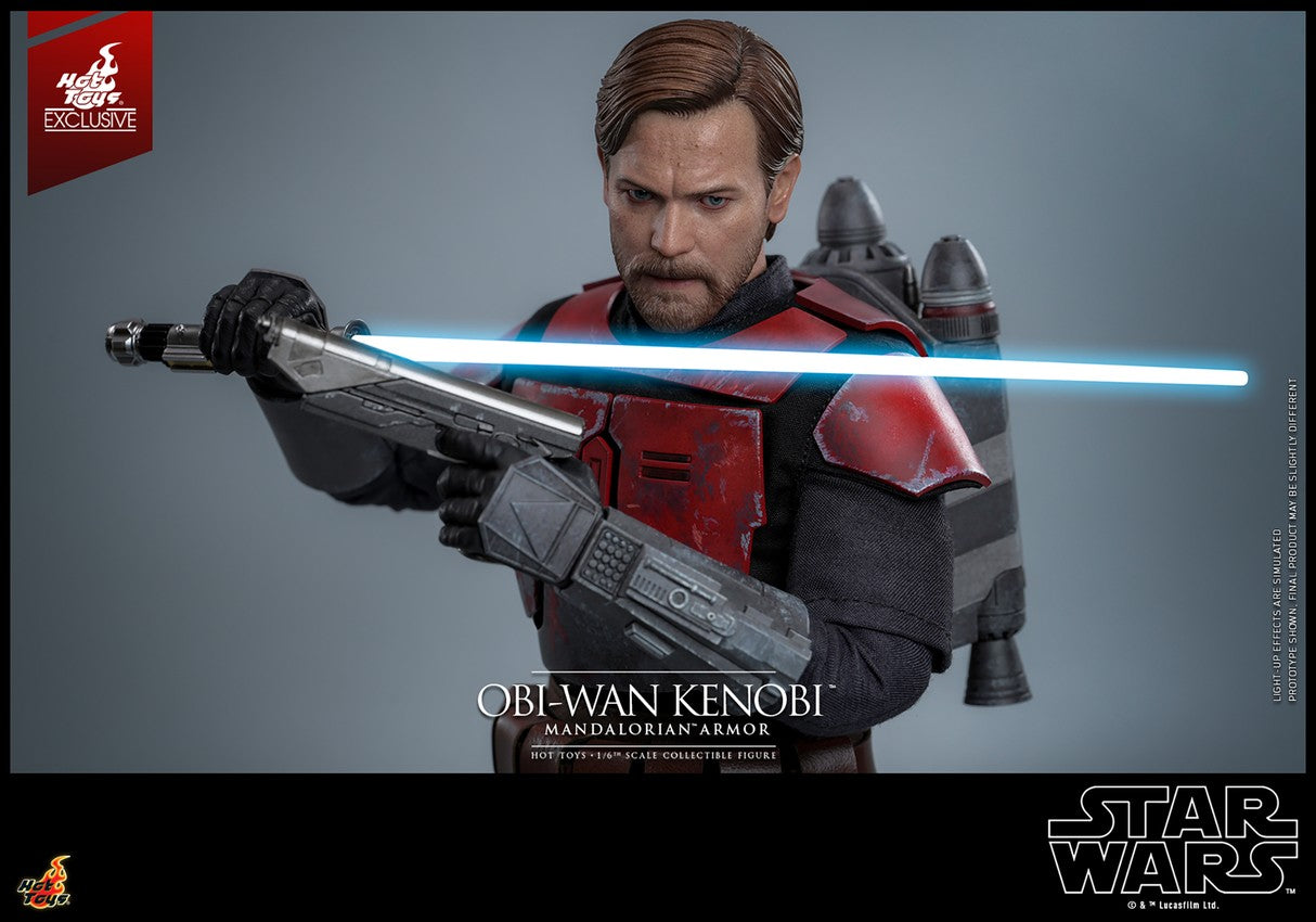 Hot Toys TMS126 Star Wars The Clone Wars [Obi Wan Kenobi Mandalorian Armor1/6 Scale Collectible Figure (Exclusive Limited Edition) 1/6 Scale Collectible Figure
