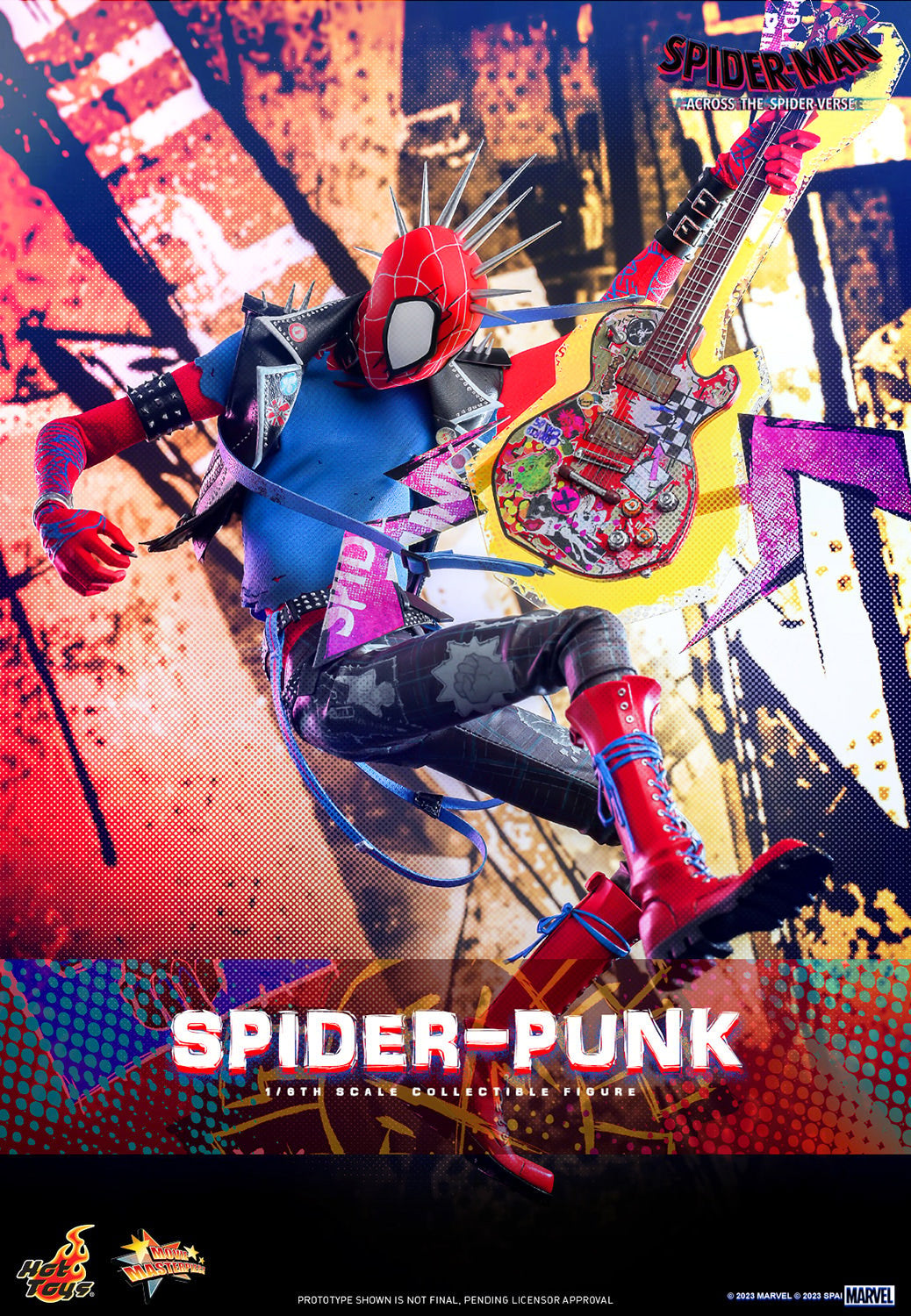 Hot Toys MMS726B Spiderman Across the Spiderverse - Spider Punk - 1/6 Scale Collectible Figure (Special Edition)