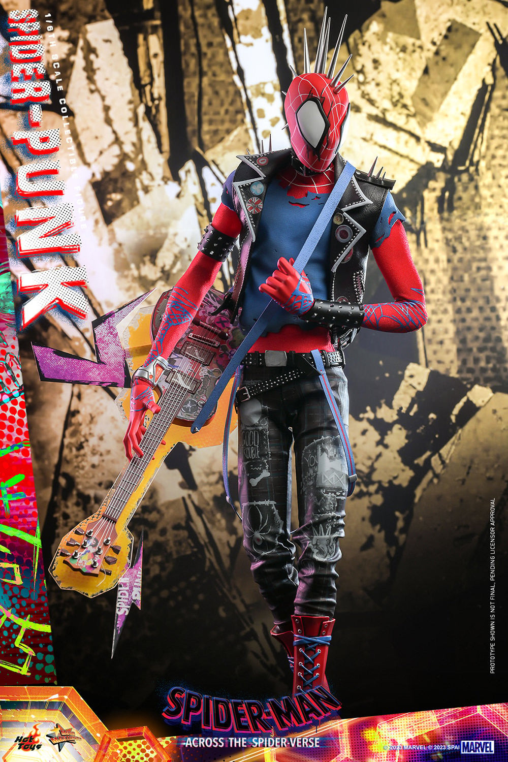 Hot Toys MMS726B Spiderman Across the Spiderverse - Spider Punk - 1/6 Scale Collectible Figure (Special Edition)