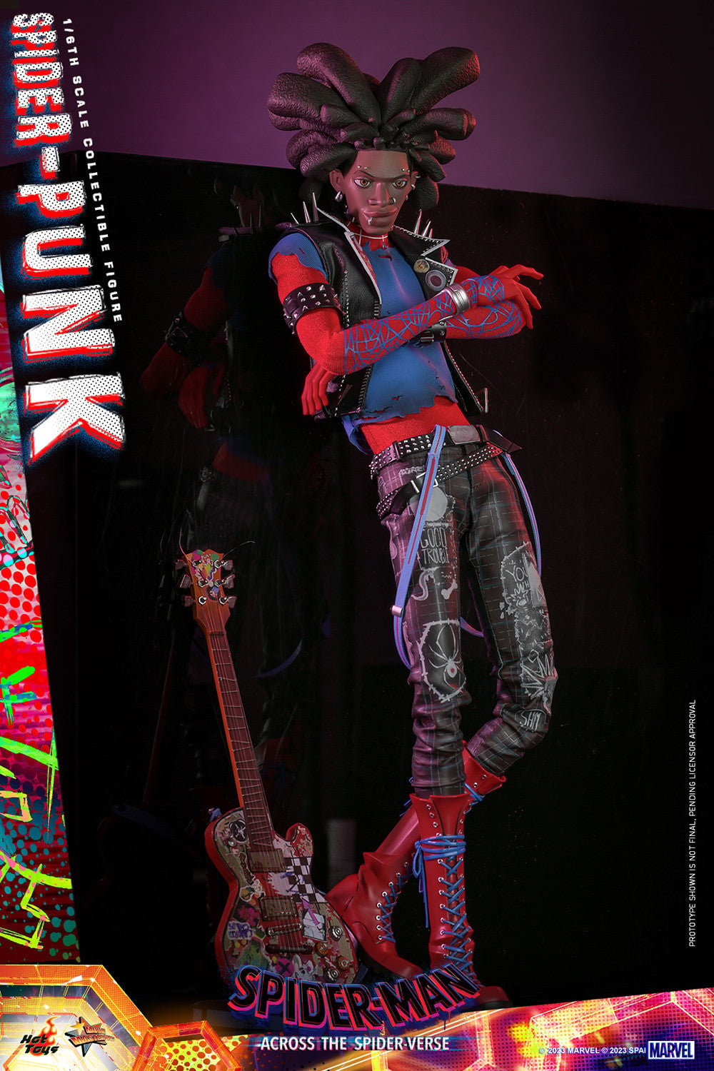 Hot Toys MMS726B Spiderman Across the Spiderverse - Spider Punk - 1/6 Scale Collectible Figure (Special Edition)