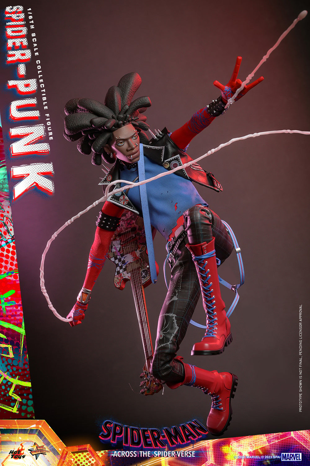 Hot Toys MMS726B Spiderman Across the Spiderverse - Spider Punk - 1/6 Scale Collectible Figure (Special Edition)