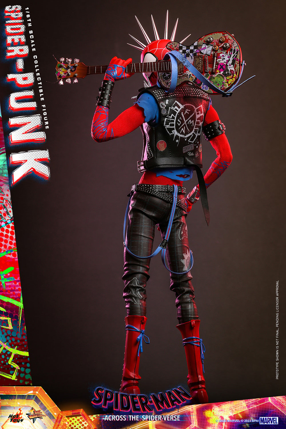 Hot Toys MMS726B Spiderman Across the Spiderverse - Spider Punk - 1/6 Scale Collectible Figure (Special Edition)