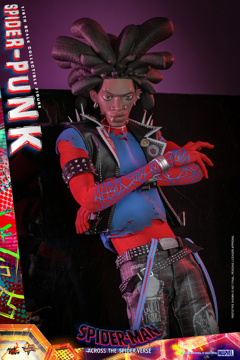 Hot Toys MMS726B Spiderman Across the Spiderverse - Spider Punk - 1/6 Scale Collectible Figure (Special Edition)