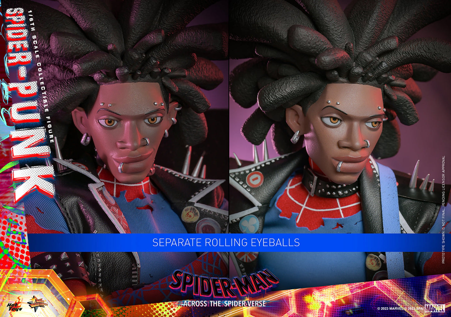 Hot Toys MMS726B Spiderman Across the Spiderverse - Spider Punk - 1/6 Scale Collectible Figure (Special Edition)