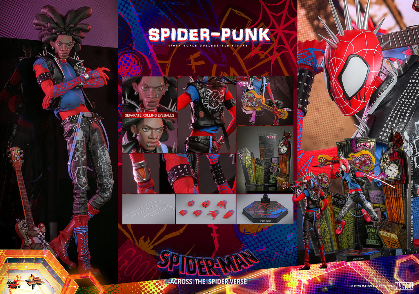 Hot Toys MMS726B Spiderman Across the Spiderverse - Spider Punk - 1/6 Scale Collectible Figure (Special Edition)
