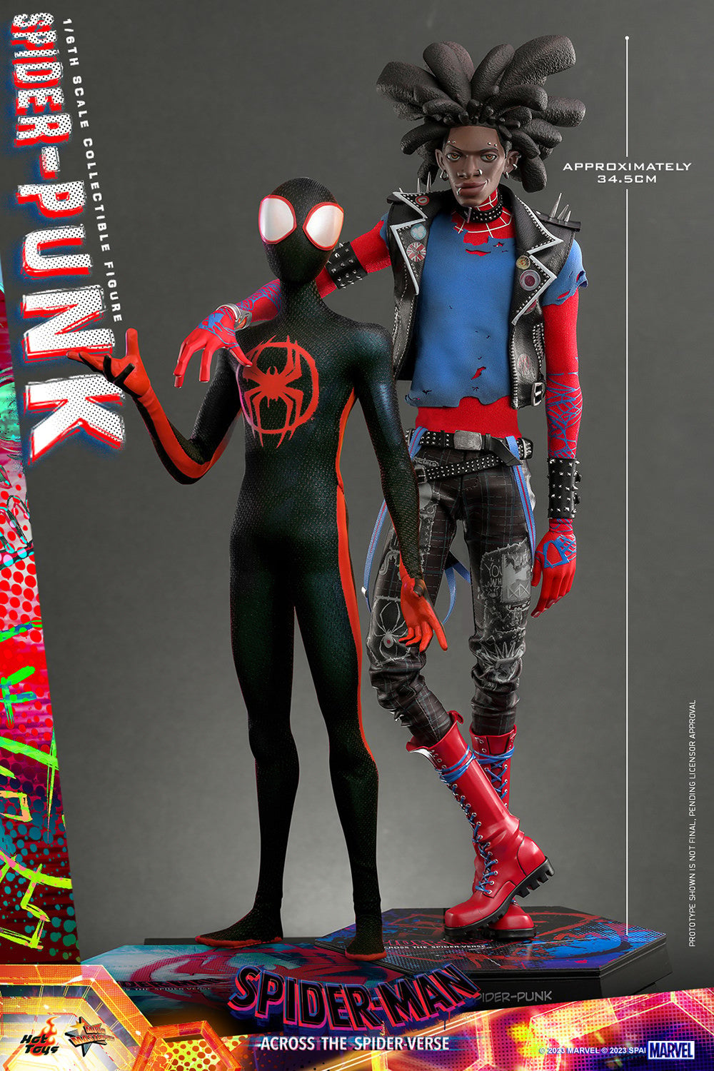 Hot Toys MMS726B Spiderman Across the Spiderverse - Spider Punk - 1/6 Scale Collectible Figure (Special Edition)