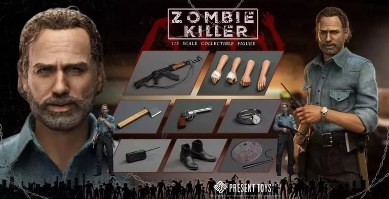 Present Toys PT-SP53 The Walking Dead [Rick Grimes] (Rooted Hair) 1/6 Scale Collectible Figure
