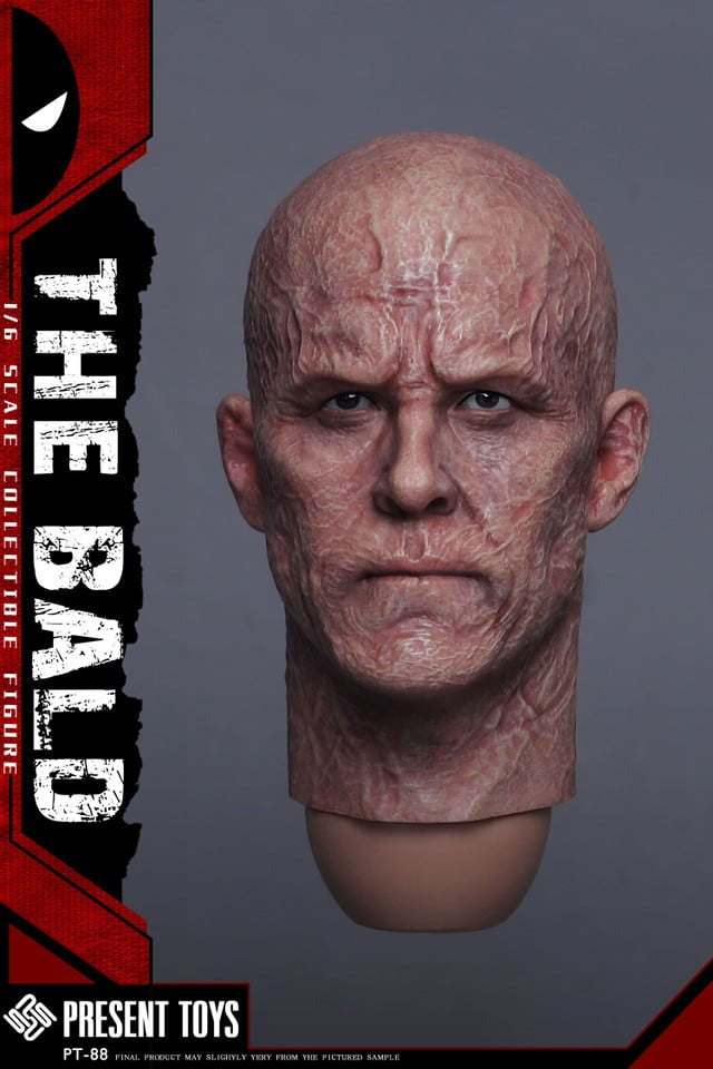 Present Toys PT-SP88 [The Bald Head Sculpt for HT Deadpool] 1/6 Scale Collectible Figure