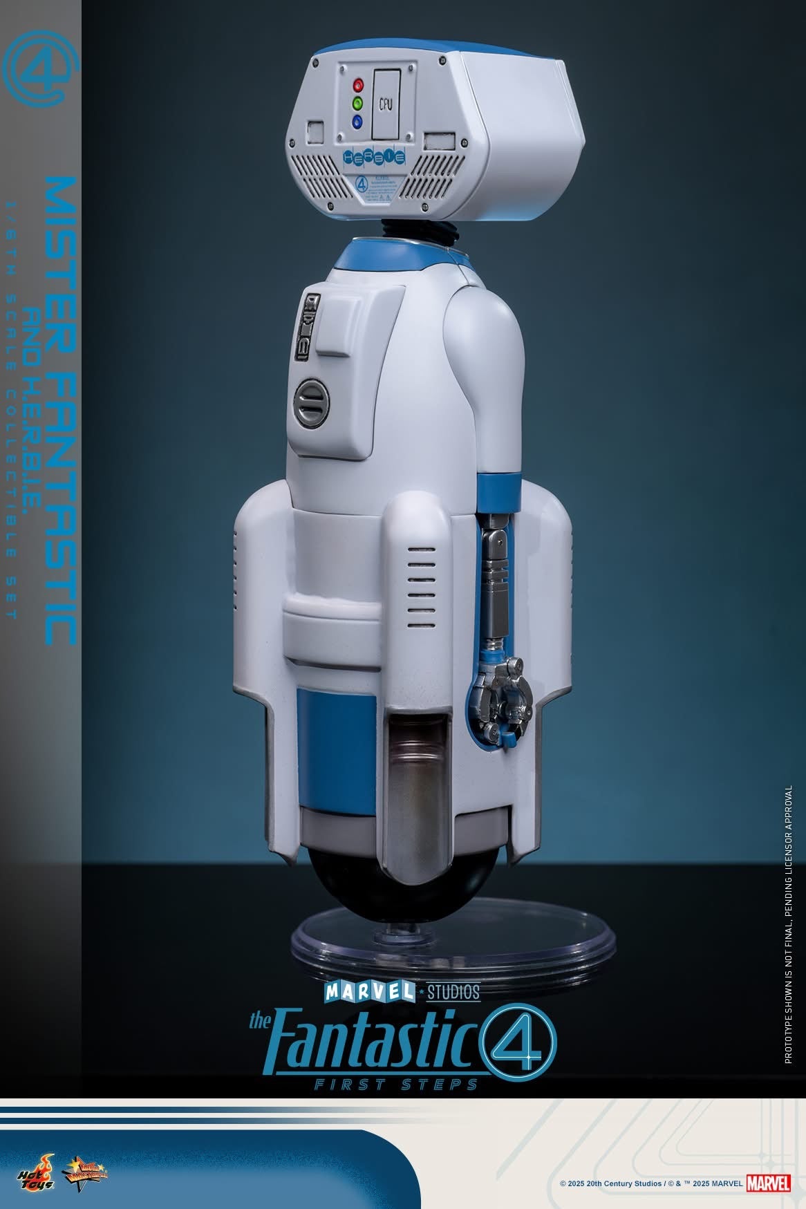 (Preorder) Hot Toys MMS822B The Fantastic Four: First Steps [Mister Fantastic and H.E.R.B.I.E.] (Special Edition) 1/6th Scale Collectible Figure