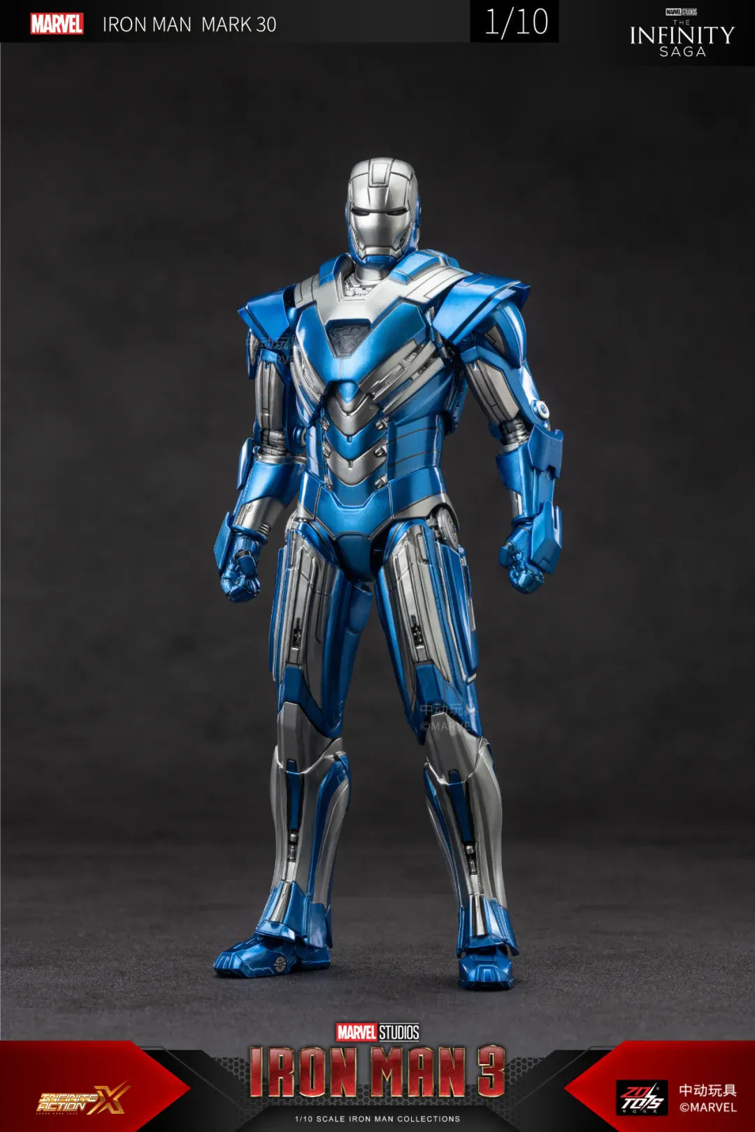 ZD Toys Ironman 3 [Ironman Mark 30] 1:10 Scale Collectible Figure
