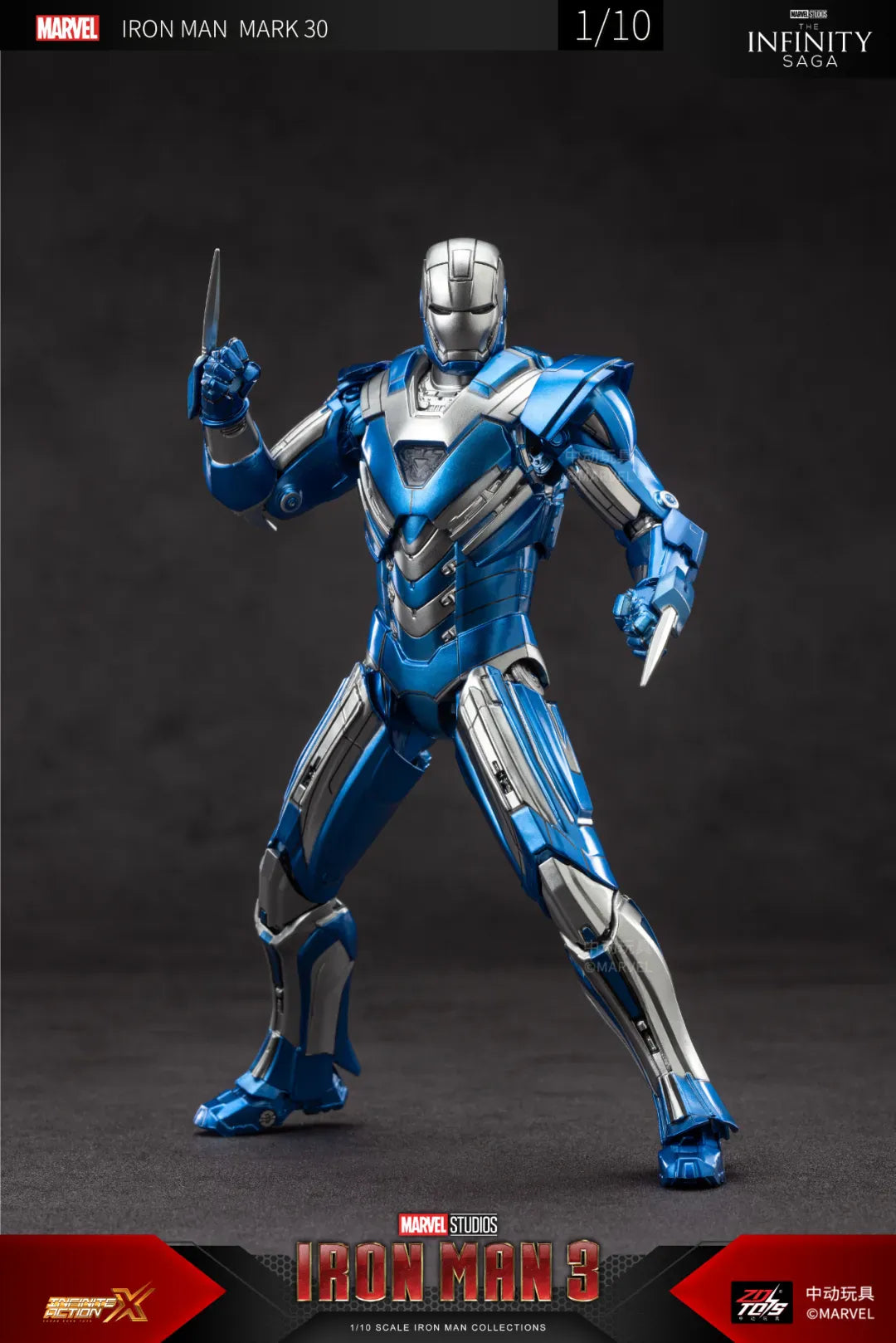 ZD Toys Ironman 3 [Ironman Mark 30] 1:10 Scale Collectible Figure