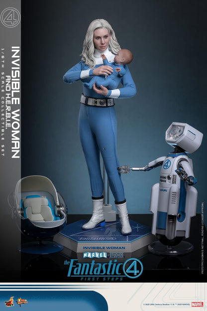 (Preorder) Hot Toys MMS824B The Fantastic Four: First Steps [Invisible Woman and H.E.R.B.I.E.] (Special Edition) 1/6th Scale Collectible Figure