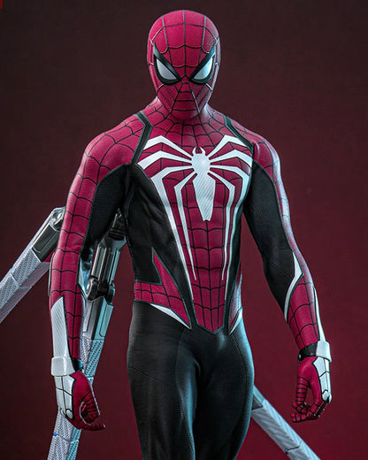 Hot Toys VGM66 Marvel’s Spider-Man 2 [Peter Parker] (Advanced Suit 2.0) (Red and Black Suit Style) 1/6 Scale Collectible Figure (Limited 500 Pieces in Hong Kong)