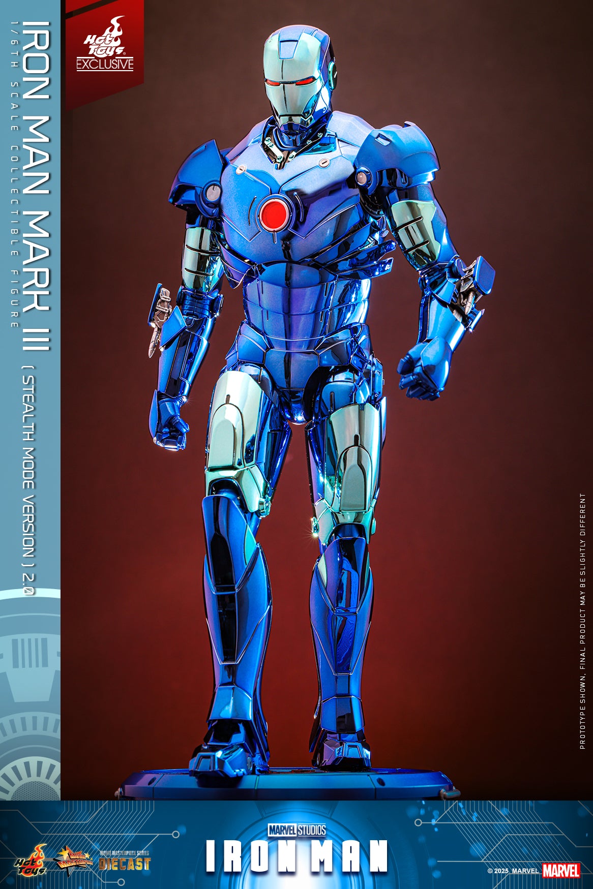 Hot Toys MMS814D71 [Iron Man Mark III] (Stealth Mode Version 2.0) (Hot Toys Exclusive)