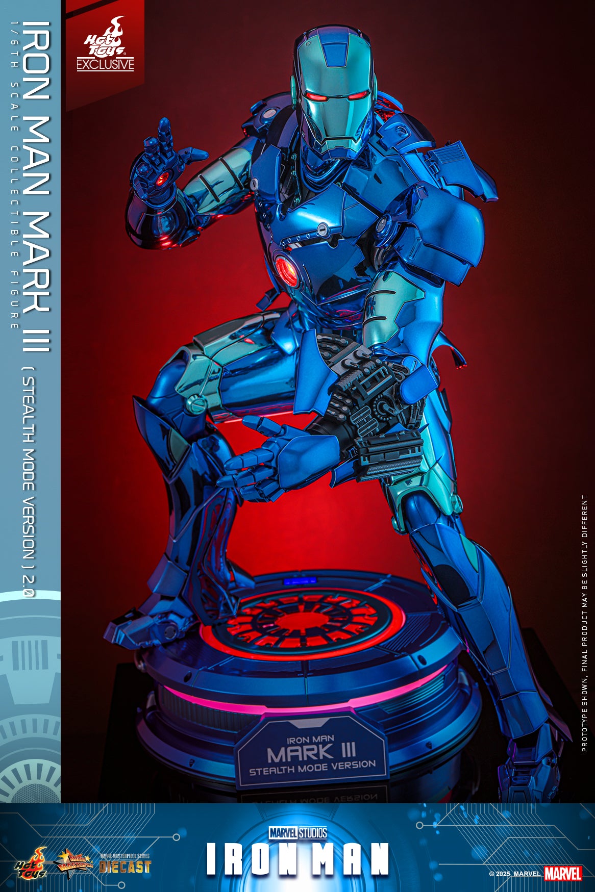 Hot Toys MMS814D71 [Iron Man Mark III] (Stealth Mode Version 2.0) (Hot Toys Exclusive)